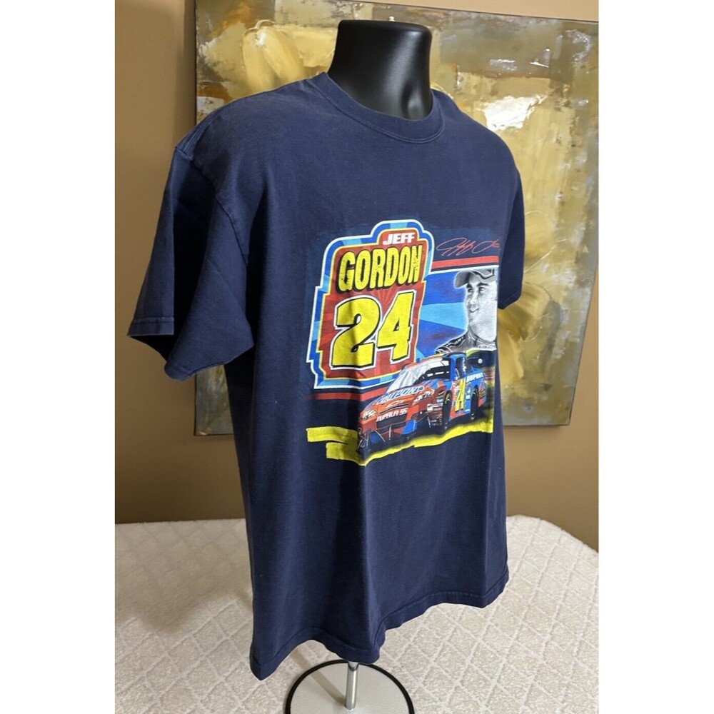 Vintage Winners Circle Jeff Gordon #24 NASCAR 2 Sided Graphic Tee Men’s Size L - Picture 8 of 16